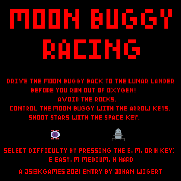 Moon Buggy Racing splash screen